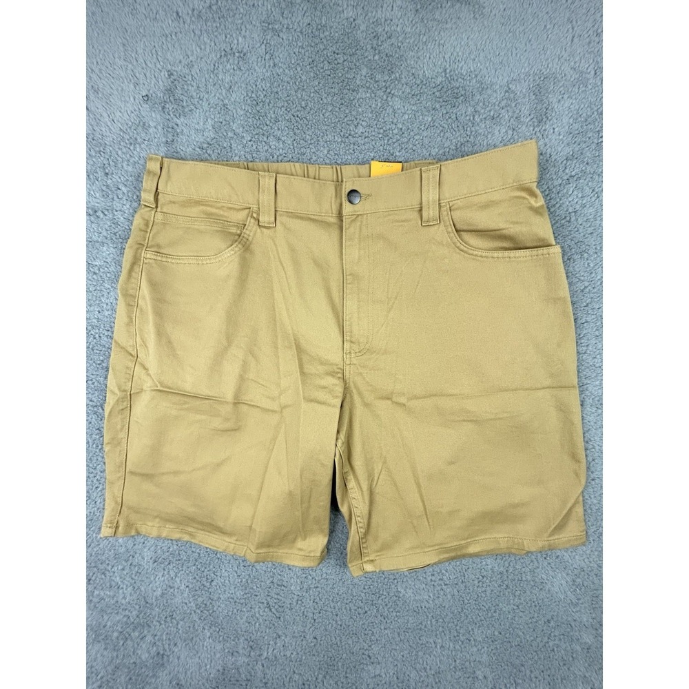Carhartt Men's Force Relaxed Fit Work Shorts Size 38 Beige 9" Inseam NWT BS6280M